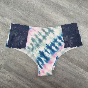 Multicolored Tie Dyed VS Cheekster Panty